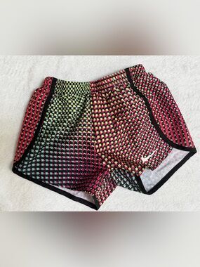 Nike Dri-FIT Girls Geometric Running Shorts Size 6X